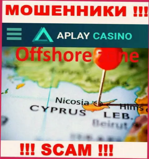 Пустив корни в оффшоре, на территории Кипр, APlay Casino ни за что не отвечая кидают клиентов