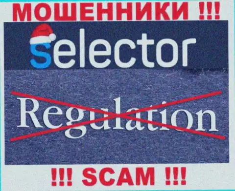 Имейте в виду, контора Selector Casino не имеет регулятора - это МОШЕННИКИ !!!