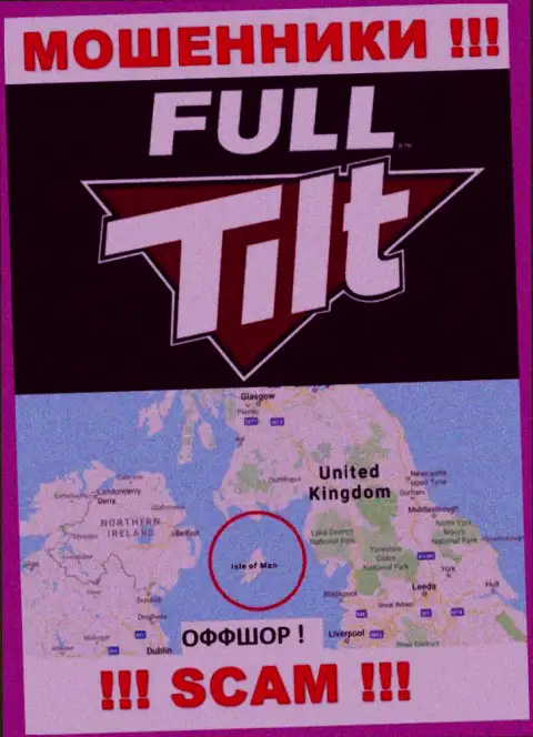 Isle of Man - офшорное место регистрации воров Full Tilt Poker, представленное на их веб-ресурсе