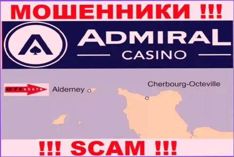 Поскольку AdmiralCasino имеют регистрацию на территории Alderney, отжатые вложенные деньги от них не вернуть