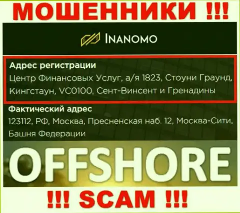 Инаномо - это мошенническая контора, которая прячется в оффшоре по адресу - 123112, РФ, г. Москва, Пресненская набережная 12, Москва-Сити, Башня Федерации