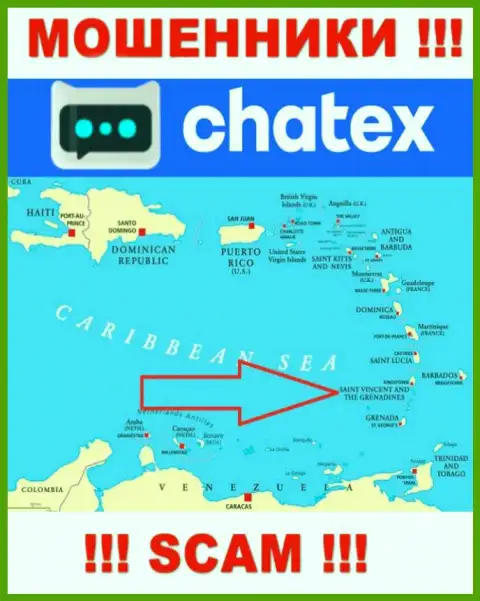 Не верьте интернет ворам Chatex, т.к. они зарегистрированы в офшоре: St. Vincent & the Grenadines