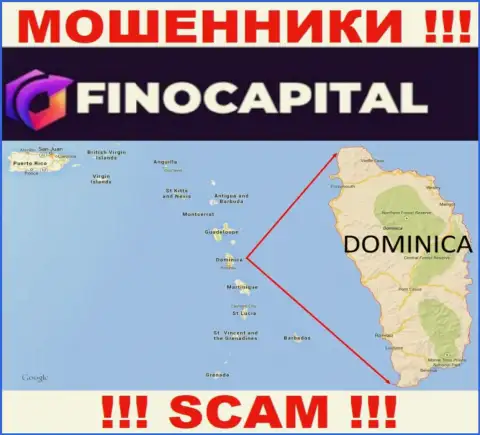 Юридическое место регистрации Fino Capital на территории - Dominica
