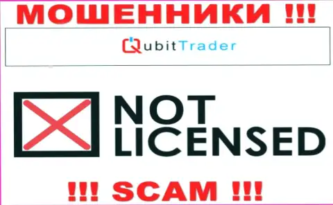 У АФЕРИСТОВ QubitTrader отсутствует лицензионный документ - осторожно !!! Обувают людей