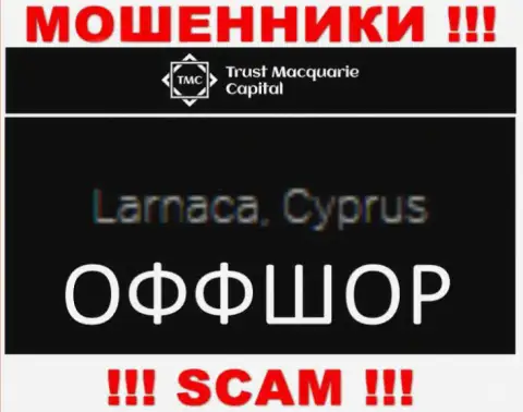 ТрастМКапитал зарегистрированы в офшорной зоне, на территории - Кипр
