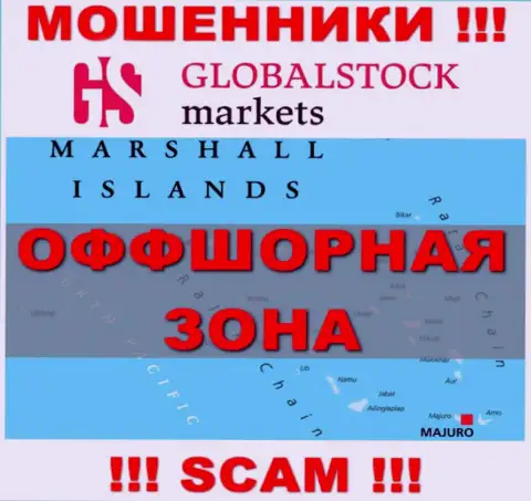 GlobalStockMarkets имеют регистрацию на территории - Marshall Islands, остерегайтесь работы с ними