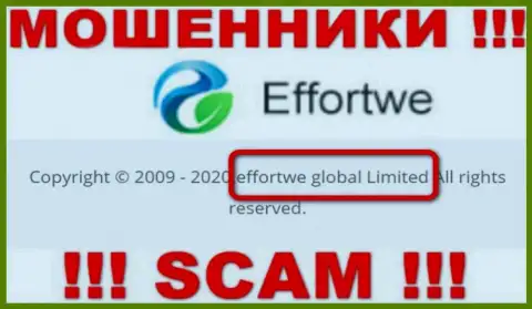 На web-ресурсе Effortwe365 Com написано, что Effortwe Global Limited - это их юр. лицо, однако это не значит, что они приличные