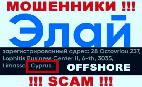 Организация АФТРейдРу24 Ком имеет регистрацию в оффшорной зоне, на территории - Cyprus