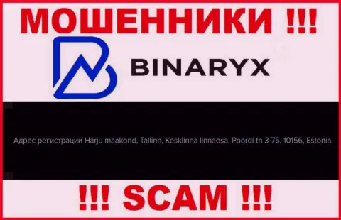 Не ведитесь на то, что Binaryx зарегистрированы по тому адресу, который показали у себя на web-ресурсе