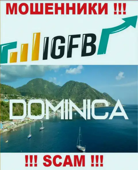 На сайте IGFB говорится, что они разместились в оффшоре на территории Dominica