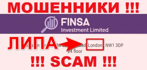 FinsaInvestmentLimited Com - МОШЕННИКИ, сливающие клиентов, оффшорная юрисдикция у конторы липовая