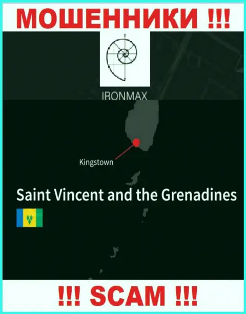 Находясь в офшоре, на территории Kingstown, St. Vincent and the Grenadines, Iron Max беспрепятственно надувают клиентов