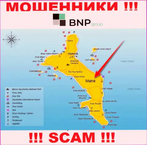 BNPLtd Net имеют регистрацию на территории - Mahe, Seychelles, избегайте совместной работы с ними