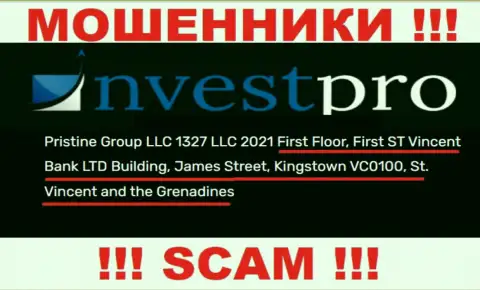 РАЗВОДИЛЫ Pristine Group LLC присваивают денежные активы лохов, находясь в оффшоре по этому адресу Первый этаж, здание Фирст Сент Винсент Банк Лтд Билдинг, Джеймс-стрит, Кингстаун, ВС0100, Сент-Винсент и Гренадины