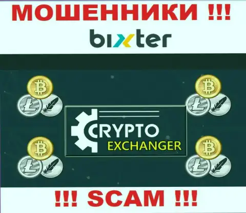 Bixter Org - это циничные internet-мошенники, сфера деятельности которых - Крипто обменник