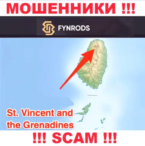 Fynrods Com - это ШУЛЕРА, которые зарегистрированы на территории - Saint Vincent and the Grenadines