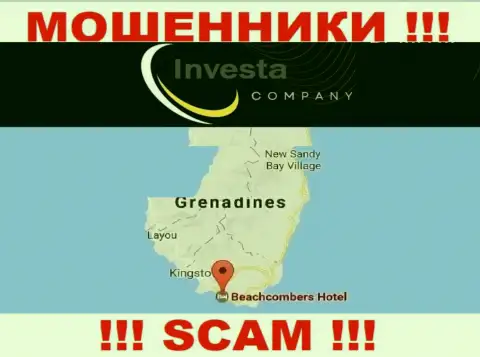 С интернет-мошенником Инвеста Лимитед довольно-таки рискованно сотрудничать, они расположены в офшоре: St. Vincent and the Grenadines