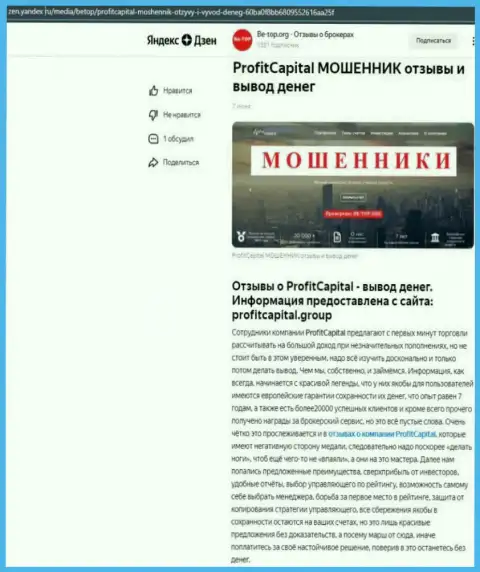 ПрофитКапиталГрупп - это SCAM и РАЗВОДНЯК !!! (обзор организации)