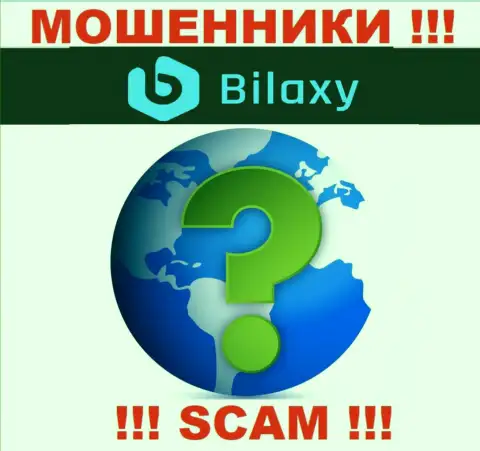 Вы не разыщите информации о адресе компании Bilaxy - это ШУЛЕРА !!!