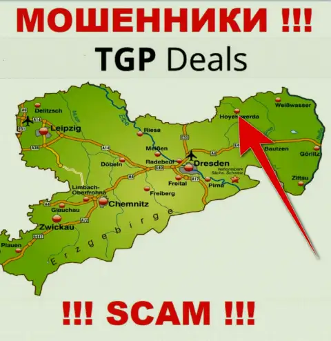 Офшорный адрес компании TGP Deals выдумка - жулики !