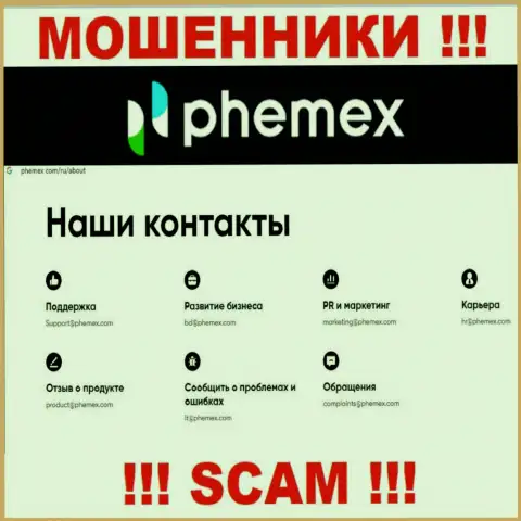 Не нужно связываться с аферистами Phemex Limited через их e-mail, указанный у них на сервисе - лишат денег