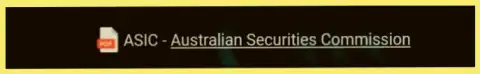 Австралийский финансовый регулятор Australian Securities and Investments Commission (ASIC), который регулирует деятельность дилинговой компании Zinnera