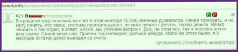 Биржевой игрок Дукас Копи по причине противозаконных действий данного Forex дилера, лишился приблизительно 15000 долларов США
